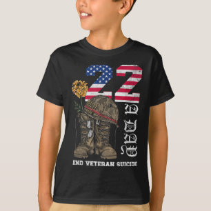 Veteran 22 A Day Take Their Lives End Veteran Suic T-shirt
