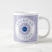 VÉTÉRAN AMÉRICAIN Big White Mug (Droite)