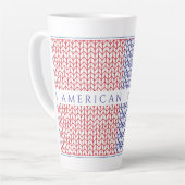 "VÉTÉRAN AMÉRICAIN" Grand Mug à Latte (Angle gauche)