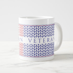 "VÉTÉRAN AMÉRICAIN" Grand Mug Blanc
