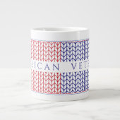"VÉTÉRAN AMÉRICAIN" Grand Mug Blanc (Devant)