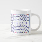 "VÉTÉRAN AMÉRICAIN" Grand Mug Blanc (Droite)
