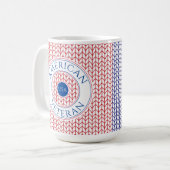 VÉTÉRAN AMÉRICAIN Grand Mug Blanc (Devant gauche)