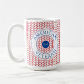 VÉTÉRAN AMÉRICAIN Grand Mug Blanc (Gauche)