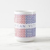 "VÉTÉRAN AMÉRICAIN" Grand Mug Blanc (Centre)