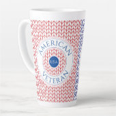 VÉTÉRAN AMÉRICAIN Tall Latte Mug (Angle gauche)