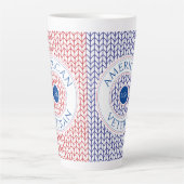 VÉTÉRAN AMÉRICAIN Tall Latte Mug (Devant)