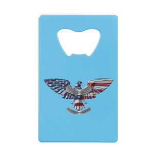 Veteran American Eagle "Proud to Served" Kredietkaart Flessenopener
