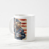 Veteran Capybara Coffee Mug Set Koffiemok (Voorkant links)