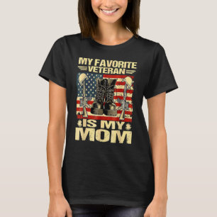 Veteran Day Mijn favoriete veteraan is mijn moeder T-shirt