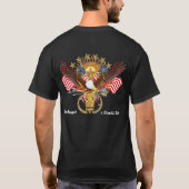 Veteran Disabled F en B Mannen Uitzicht over desig T-shirt (Achterkant)