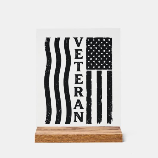 Vétéran Drapeau Américain Vintage Vector Design de (Recto)