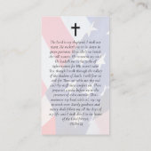 Veteran Flag Photo Memorial Prayer Kaart Contactkaartje (Achterkant)