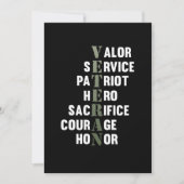 Veteran geeft Happy Veterans Day Support Grafisch Bedankkaart (Voorkant)