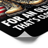 Veteran Gift I Ain't Perfect But Do Have An Old Ma Poster (Hoek)