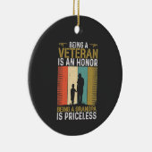 Veteran Grandpa Keramisch Ornament (Rechts)