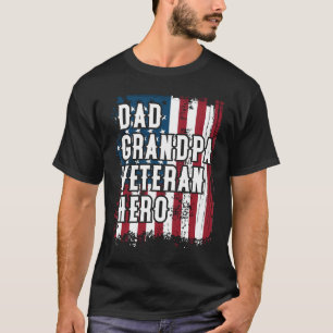 Veteran Hero Amercian Flag Patriotic T-shirt