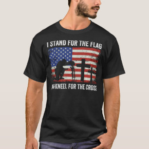 Veteran ik sta voor de vlag en de knol voor de ro t-shirt
