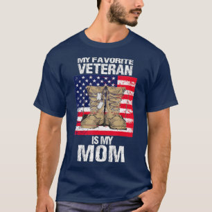 Veteran Mam Proud Zoon Kinder Veteranen Dag VS Vet T-shirt