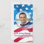 Veteran Memorial US Flag Army Bedankkaart (Voorkant)