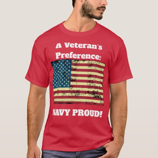 Veteran Navy Proud T-shirt (Voorkant)