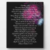 Veteran Poem Plaque (Devant)