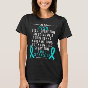Veteran Soldier Warrior I zal PTSD Awareness krijg T-shirt