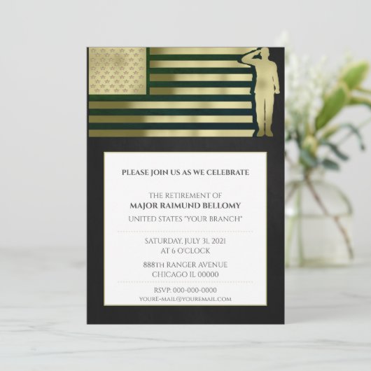 Veteran Uitnodiging (Staand voorkant)