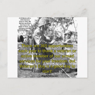 Veterandag Briefkaart