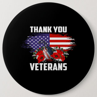 Veterandag Dank jullie veteranen 310 Ronde Button 6,0 Cm