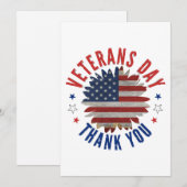 VETERANDAG DANK U FEESTDAGENKAART (Voorkant / Achterkant)