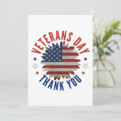 VETERANDAG DANK U FEESTDAGENKAART (Staand voorkant)