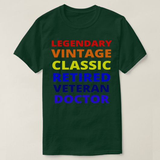  Veterandokter 1 T-shirt (Design voorkant)