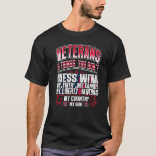 Veteranen 6 dingen die je doet met mijn Faith Vete T-shirt