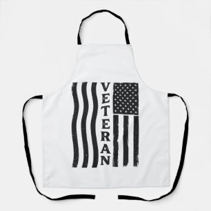 Veteranen Amerikaanse Vlag Vintage Vector T-shirt Schort