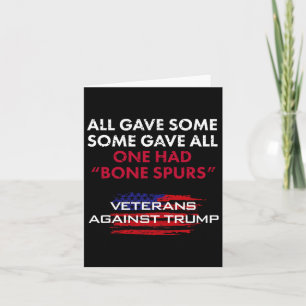Veteranen Anti-Trump Draft Dodger Bone Spurs voor  Kaart
