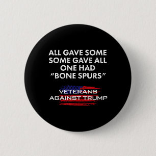 Veteranen Anti-Trump Draft Dodger Bone Spurs voor Ronde Button 5,7 Cm