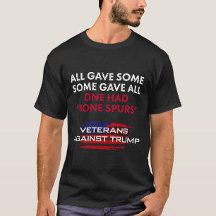 Veteranen Anti-Trump Draft Dodger Bone Spurs voor T-shirt