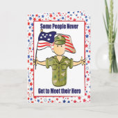 Veteranen Army Bedankkaart Kaart (Voorkant)