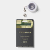 Veteranen Badge (Voorzijde met uittrekbare clip)
