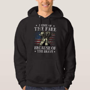 Veteranen bestrijden Boots vlagpatriottisch thuis Hoodie