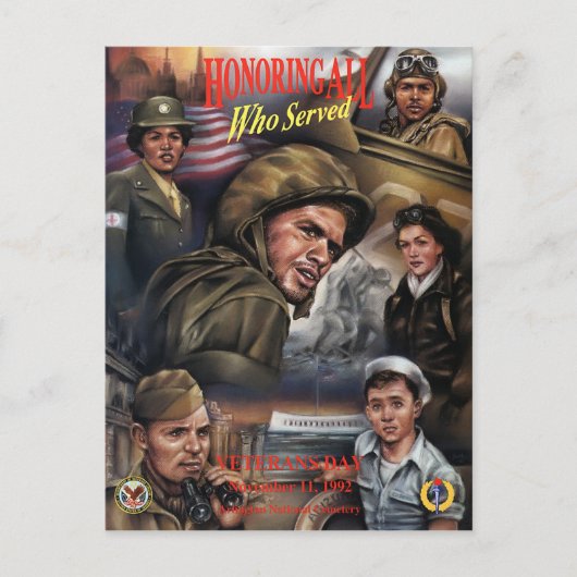 veteranen dag 1992 - briefkaart (Voorkant)