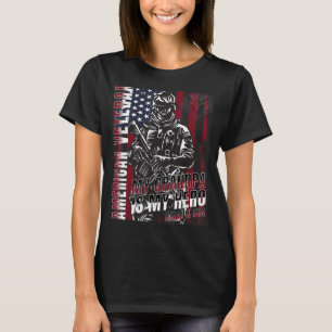 Veteranen Dag Amerikaanse vlag: Militaire haard T-shirt