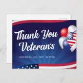 Veteranen Dag Ansichtkaart Briefkaart (Voorkant / Achterkant)