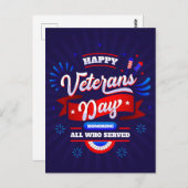 Veteranen Dag Briefkaart (Voorkant / Achterkant)