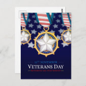 Veteranen Dag  Briefkaart (Voorkant / Achterkant)