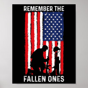 Veteranen Dag De Gesneuvelde Patriotische Veteraan Poster