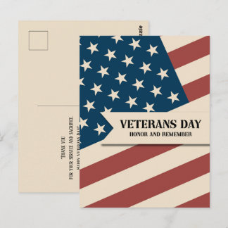 Veteranen Dag - Eer en Herinnering Briefkaart
