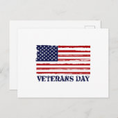 Veteranen Dag & Morse Code Briefkaart (Voorkant / Achterkant)