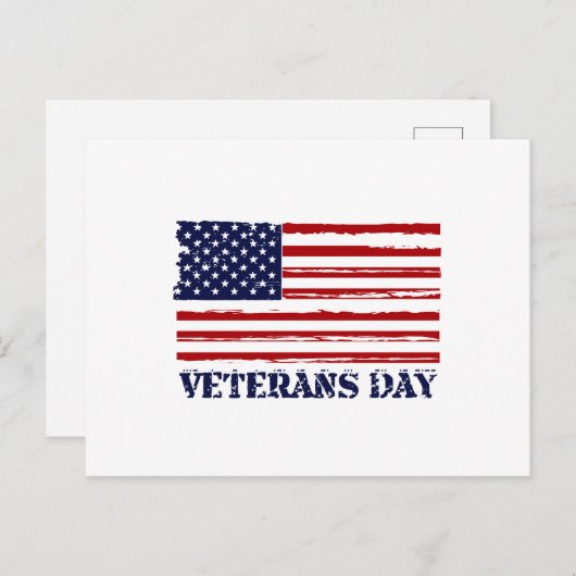 Veteranen Dag & Morse Code Briefkaart (Voorkant / Achterkant)